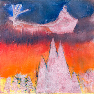  Abstract Reindeer and Sleigh - Fundraising School Christmas Cards