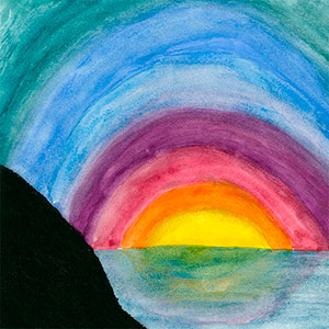 Rainbow Sky - Fundraising School Art Cards
